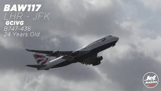 747 departure up close Listen to the RB211s roar [upl. by Valda]