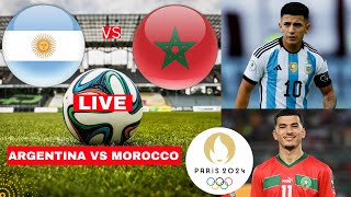 Argentina vs Morocco 22 Live Stream Olympics 2024 Football Match Today Score Highlights Vivo Direc [upl. by Ahsineg255]