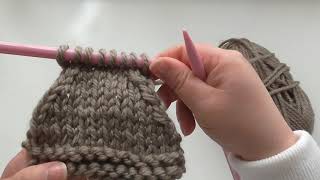 Learn To Knit  slip 1 knit 1 pass slip stitch over sl 1 k1 psso UK [upl. by Namya474]