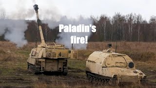 Unleashing Power US Army Soldiers fire M109a6 Paladins in Poland [upl. by Nataline]