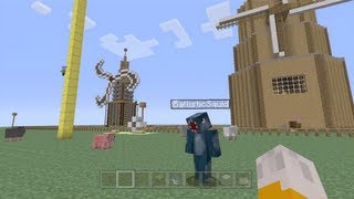 Minecraft Xbox  Speed Building Contest Doubles WiBallistic Squid  Part 2 [upl. by Lrigybab7]