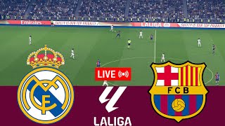 LIVE Real Madrid vs Barcelona La Liga 202425 Full match  Video game simulation [upl. by Alo]