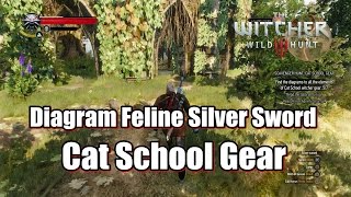 The Witcher 3 Wild Hunt Diagram Feline Silver Sword  Scavenger Hunt Cat School Gear [upl. by Barimah142]