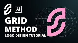 How to design a logo with grid  Adobe Illustrator Tutorial [upl. by Peddada]