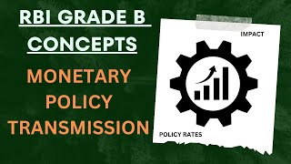 RBI Grade B Concepts  Monetary Policy Transmission Mechanism [upl. by Roy]