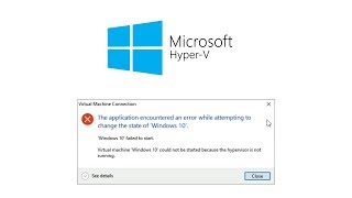 Fix HyperV quotHypervisor not runningquot  Easy  Windows 10 [upl. by Halludba832]