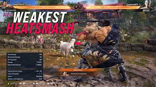 weakest heatsmash in tekken 8 🗑 [upl. by Solracsiul202]