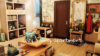 Cozy Family Apartment  701 Zenview  The Sims 4  Stop Motion Speed Build No CC [upl. by Nuahc]