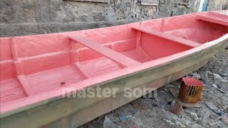 Fiberglass boat building part 4 [upl. by Baten313]