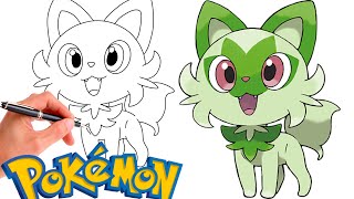 How To Draw SPRIGATITO POKEMON 906  Generation 9 [upl. by Prisca]