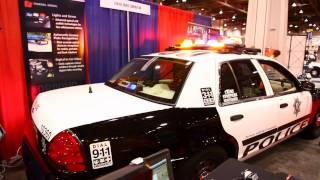 Federal Vision SLR LED Lightbar on LVMPD Police Car at EMS Expo 2011 in Las Vegas [upl. by Ysirhc]