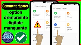 COMMENT RÉPARER Lempreinte digitale ne saffiche pas dans les paramètres [upl. by Anehta]