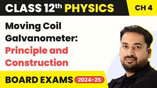 Moving Coil Galvanometer Principle and Construction  Class 12 Physics Chapter 4 202324 [upl. by Fin208]