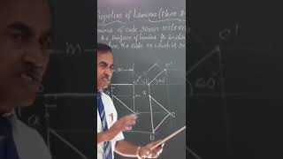 Projection of plane surfaces Triangular lamina Engineering Drawing [upl. by Melville465]