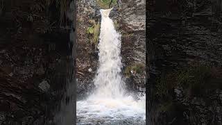 One of the waterfalls on the Grey Mares Tail in the Galloway Forest [upl. by Aihsirt]