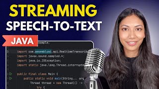 Realtime Speech To Text In Java  Transcribe From Microphone [upl. by Meesaw]