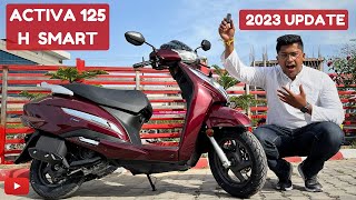 Activa 125 H Smart 2023 Review  Segment King’s New Avatar   Auto Models [upl. by Thibaut]