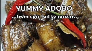 SIMPLE ADOBO RECIPEPANLASANG PINOYLESSON LEARNED ON COOKING [upl. by Alyahsat]