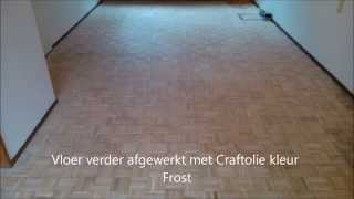 Eiken Mozaik parket schuren afwerken met Nordic Tone en Craft olie kleur Frost [upl. by Htebazile]