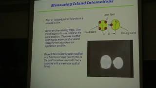 Applications of Optical Tweezers  Islands on Liquid Crystal Films [upl. by Acinelav998]