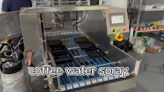 Coffee water spray machine spray french suggar water egg liquid to cake bread and croissant [upl. by Nolana521]