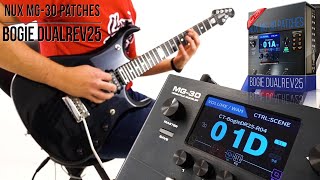 Mesa Boogie Rectoverb 25 Amp Pack for NUX MG30  Playthrough Demo Bogie DualRev 25 [upl. by Sueahccaz783]