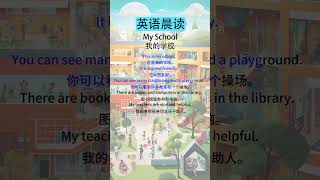 中级英语听力训练：提高你的听力水平 My School（我的学校） [upl. by Lehsreh]