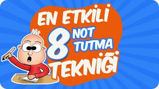 En Etkili 8 Not Tutma Tekniği 📝Verimli Çalışma Yöntemi [upl. by Edmund]