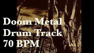 Doom metal  Stoner Rock  Sludge Metal Drum Track 70 bpm [upl. by Perron]