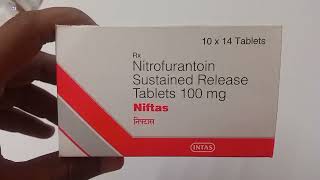 Niftas Tablet  Nitrofurantoin Sustained Release Tablets 100mg  Niftas Tablet Uses Side effects [upl. by Ahsiekim785]