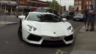 Lamborghini Aventador LP7004 Startup amp Small Acceleration [upl. by Auvil1]