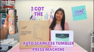 Go2Craft Auto Seamless Tumbler Press Machine  Unboxing amp Review [upl. by Demahom]