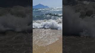 🌊 Feel the Waves amp Wind at Sarti Beach 🌬️ 45 [upl. by Ebby]