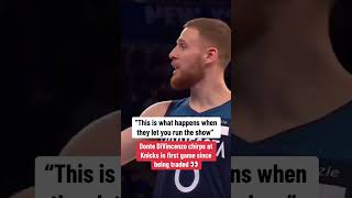 Donte DiVincenzo chirps at Knicks in first game since trade 😳 [upl. by Anitnauq]