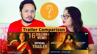 Bhaagamathie Vs Durgamati The Myth Trailer Comparison  Reaction  Mr amp Mrs Pandit [upl. by Teirrah686]