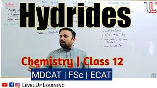 Hydrides  Types of Hydrides  Trend in Periodic Table  class 12 Chemistry  Mwaqas  MDCAT ECAT [upl. by Bouton]