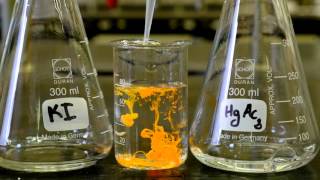 Acétate de mercure II vs iodure de potassium [upl. by Forster]