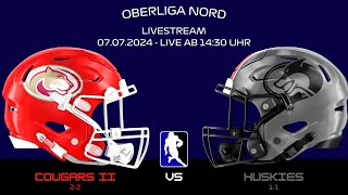 🏈 COUGARS II vs HUSKIES  Oberliga Nord [upl. by Peggy]