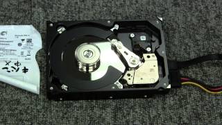 故障した異音のするハードディスクを開けてみた Seagate Barracuda ST31000524AS [upl. by Enila942]