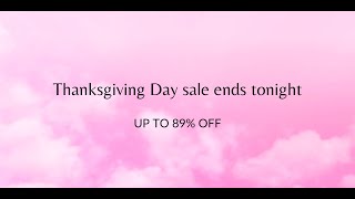 Gems En Vogue Presents Thanksgiving Day Sale Ends Tonight [upl. by Neyuh]