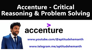 Accenture  Critical Reasoning amp Problem Solving [upl. by Areip]