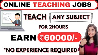 BEST ONLINE TUTOR JOBS  Online Teaching Jobs From Home  Work from home jobs 2024  Home tutoring [upl. by Ecilayram]