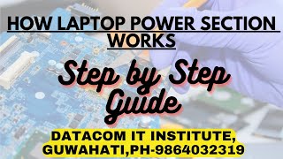 HOW LAPTOP POWER SECTION WORKS LAPTOP REPAIR COURSE IN GUWAHATIlaptoprepairingcourse laptoprepair [upl. by Vena]