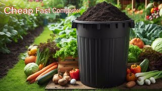 How To Make a Compost Bin Trash Can Fast [upl. by Bartholomeus]