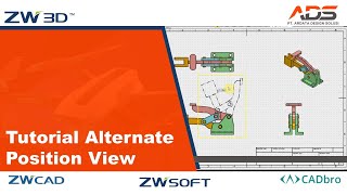 ZW3D Indonesia  Tutorial ZW3D membuat Alternate Position View [upl. by Merrell]