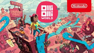 OlliOlli World  Official Gameplay Trailer  Nintendo Switch [upl. by Ynatsyd]