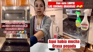 con ESTO LIMPIO LAS COCINAS GRASOSAS EL ACERO INOXIDABLE IMPECABLE HICIMOS LIMPIEZAS QUINCENALES [upl. by Gertrudis]