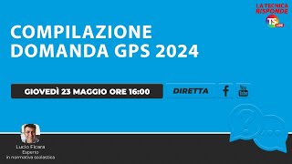 Tutorial Gps 2024 compilazione domanda [upl. by Rma]