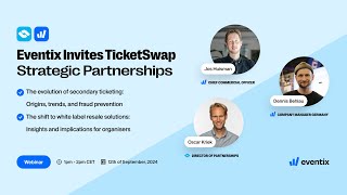 Eventix Invites TicketSwap Strategic Partnerships Webinar [upl. by Elmore538]