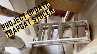 Boven etage stucen part 2  Het trapgat  Stucvlog 37 [upl. by Bernita]